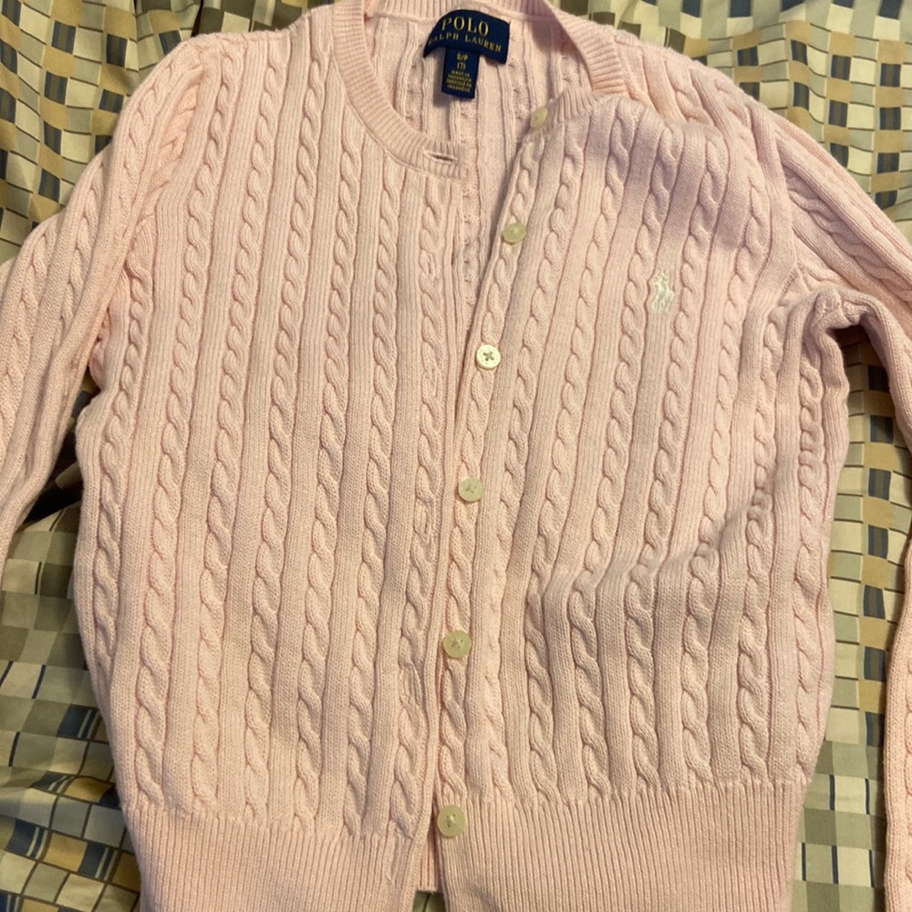 Adorable Ralph Lauren sweater with detailing.